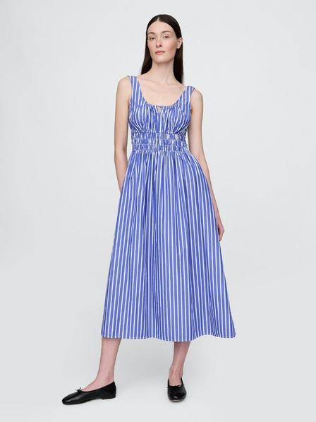 GAP Poplin midi ruha zsebekkel GAP