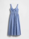GAP Poplin midi ruha zsebekkel GAP