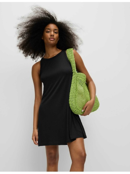 Marks & Spencer Jerseyből készült, áramló miniruha kivágott háttal Marks & Spencer fekete