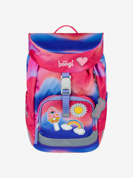 BAAGL  Piros Iskolai hátizsák Airy Hippie Baagl