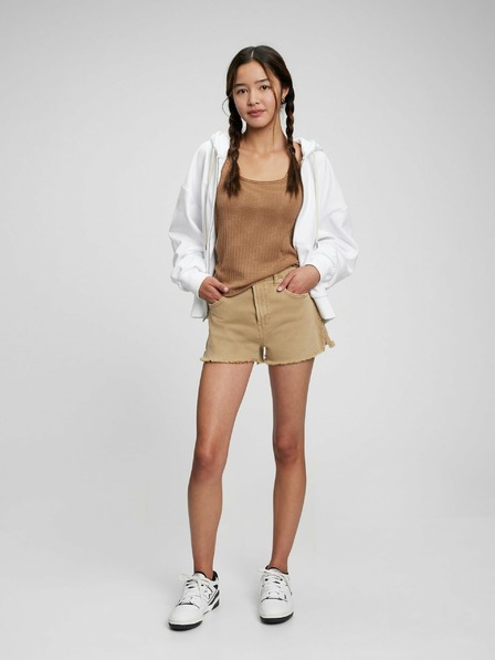 GAP Teen high rise khaki rövidnadrág GAP