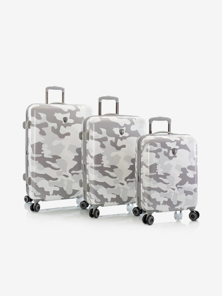 Heys Három darab fehér Heys White Camo S,M,L utazóbőröndből álló készlet