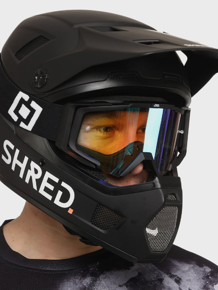 Horsefeathers MTB sportszemüveg Patriot - fekete/tükrös piros HORSEFEATHERS