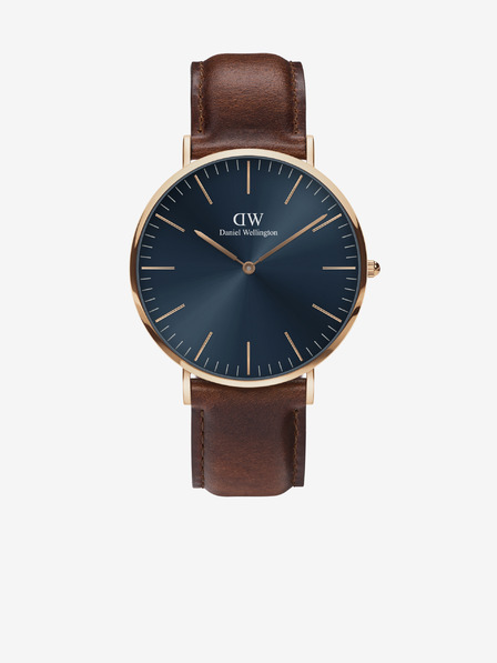 Daniel Wellington Sötétbarna férfi bőr óra Daniel Wellington CLASSIC