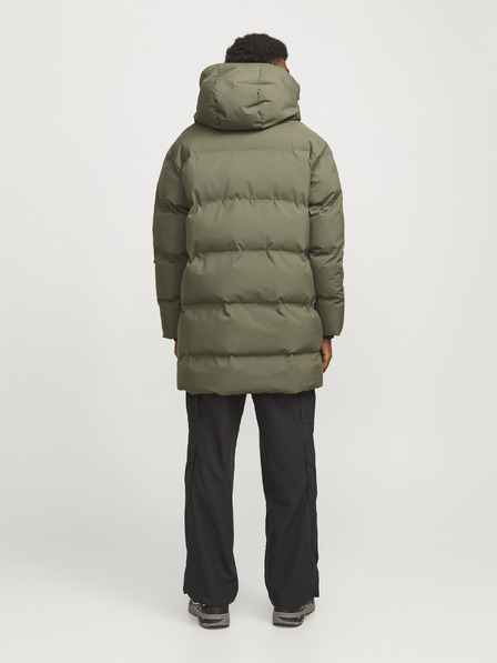 Jack & Jones Khaki színű Jack & Jones Alpha férfi téli steppelt kabát