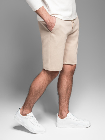 Ombre Clothing Férfi pamut tréningnadrág BASIC bézs Ombre ruházat