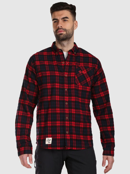 Kilpi Férfi sportos flanel ing Kilpi FLANNY-M Piros