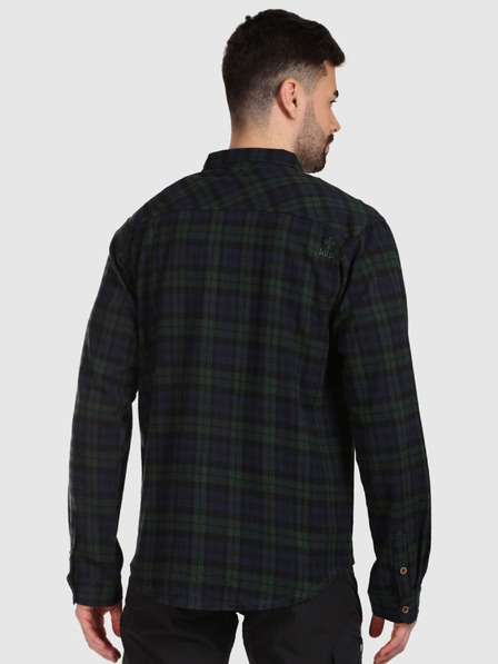 Kilpi Férfi sportos flanel ing Kilpi FLANNY-M Sötétzöld