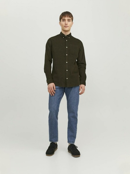 Jack & Jones Jack & Jones Khaki férfi kordbársony ing