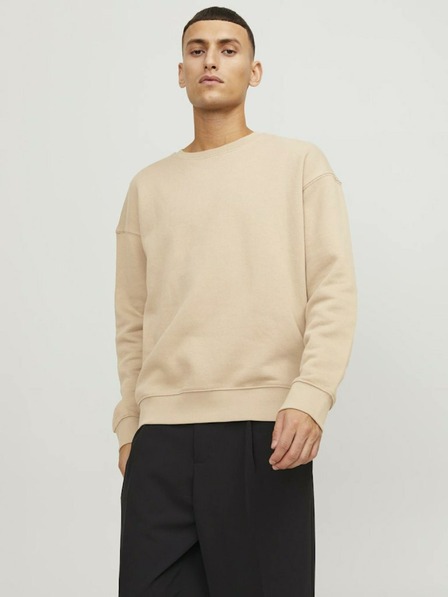 Jack & Jones Jack & Jones férfi bézs színű melegítő pulóver
