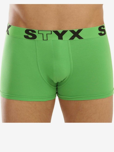 Styx Férfi boxeralsó Styx sportos elasztikus zöld
