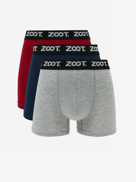 ZOOT.lab Három darabos férfi boxer készlet piros, kék és szürke színben ZOOT.lab