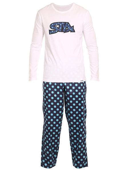 Styx Férfi Styx pöttyös pizsama