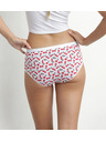 DIM DIM LES POCKETS COTTON BOXER 3x - Női pamut bugyi 3 db - Fekete - Fehér - Piros