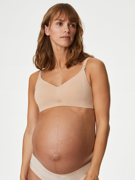Marks & Spencer Marks & Spencer Flexifit™ bézs színű női merevítős szoptatós melltartó