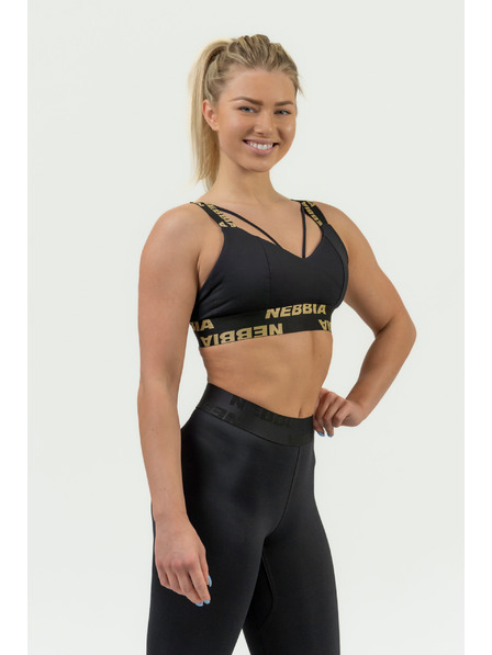 Nebbia NEBBIA INTENSE Iconic női sportmelltartó 844 Arany Nebbia