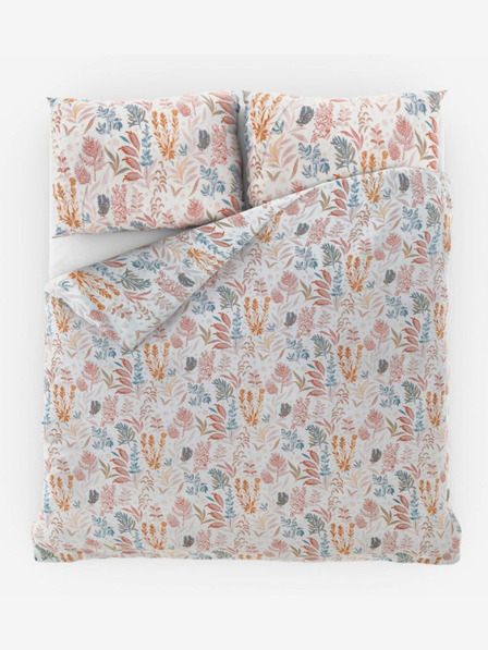 Kvalitex Luxury Collection szatén francia ágynemű 1+2, 200x200, 70x90cm Coral garden Kvalitex