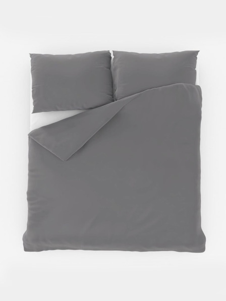 Kvalitex Francia egyszínű pamut ágynemű 220x200, 70x90 cm világosszürke