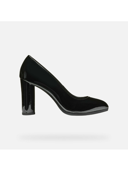 Geox Fekete női magassarkú cipő Geox Walk Pleasure 90