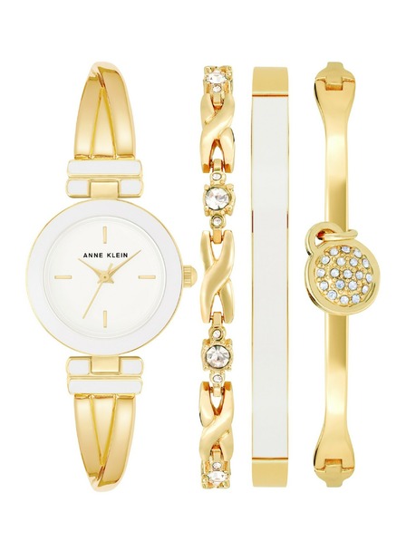 Anne Klein Fehér női óra és ékszer szett Anne Klein