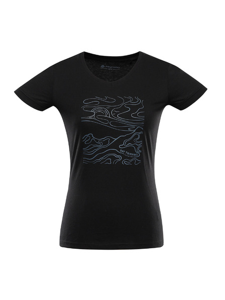 ALPINE PRO Női gyorsan száradó póló cool dry ALPINE PRO NEGA 2 black varianta pa