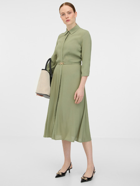 Orsay ORSAY khaki női midi ingruha