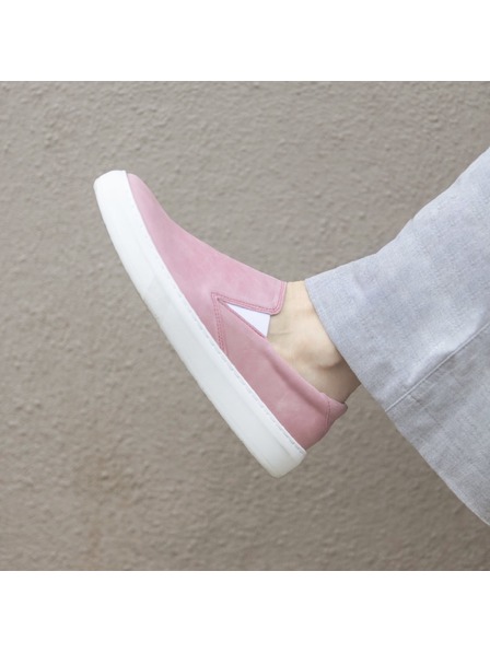Vasky Női bőr slip on rózsaszín - tavaszi / őszi csizma VASKY