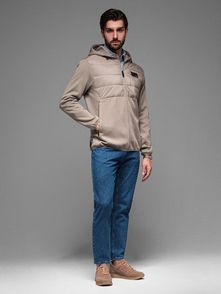Ombre Clothing Férfi könnyű színes sport kabát polárral Ombre Clothing