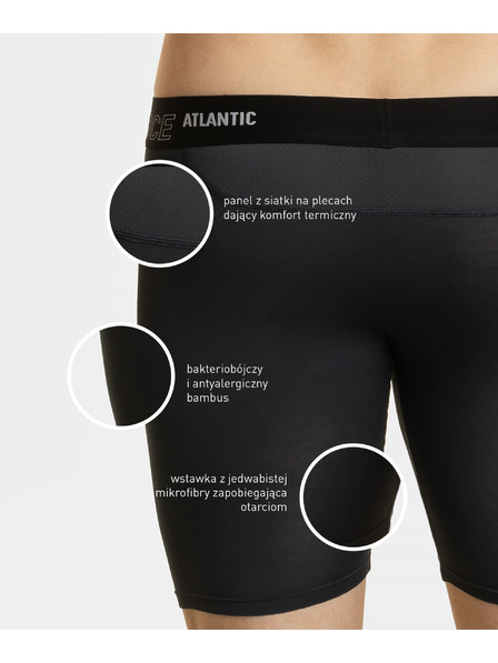 Atlantic ATLANTIC férfi boxer alsónadrág – szürke Méret: