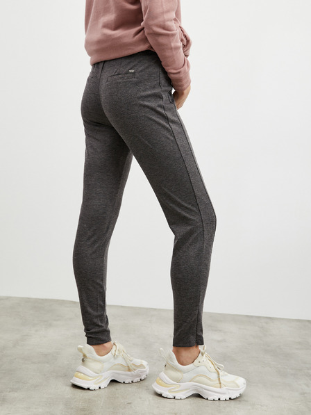 ZOOT.lab ZOOT.lab Calista sötétszürke női cipzáras női leggings, vékony szabású