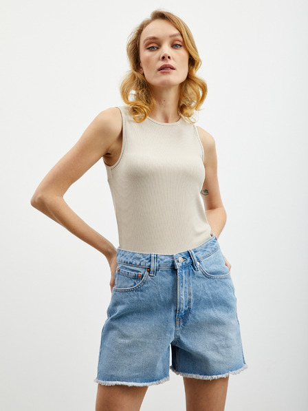 ZOOT.lab Bézs női bordázott tank top ZOOT.lab Reza