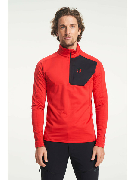 Tenson Férfi funkcionális kapucnis pulóver TENSON TXlite Halfzip M piros
