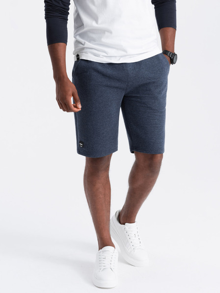 Ombre Clothing Férfi Ottomán kötött melegítőnadrág - sötétkék V1 OM-SRSK-0150 Ombre ruházat