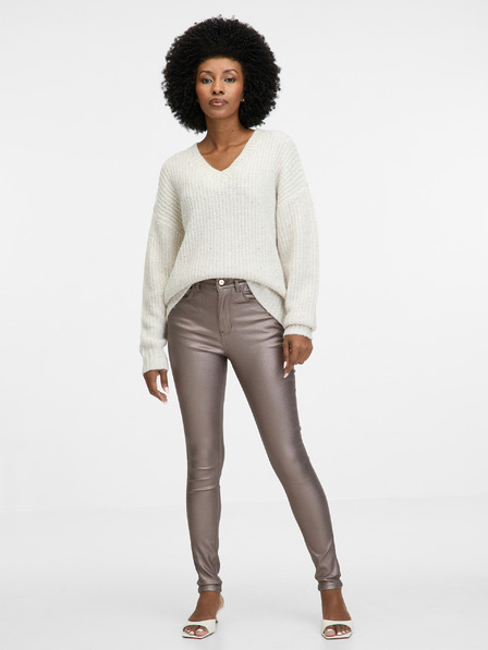 Orsay ORSAY bézs női skinny fit farmer