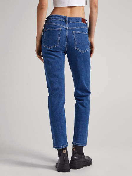 Pepe Jeans Kék női egyenes szabású farmernadrág Pepe Jeans Mary