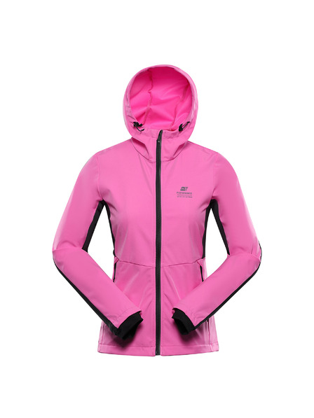 ALPINE PRO Női softshell dzseki DWR bevonattal ALPINE PRO KERAKA neon rózsaszín