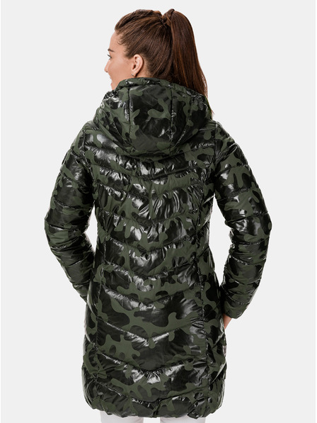 Sam 73 Khaki színű női steppelt mintás kabát SAM 73 Alisha